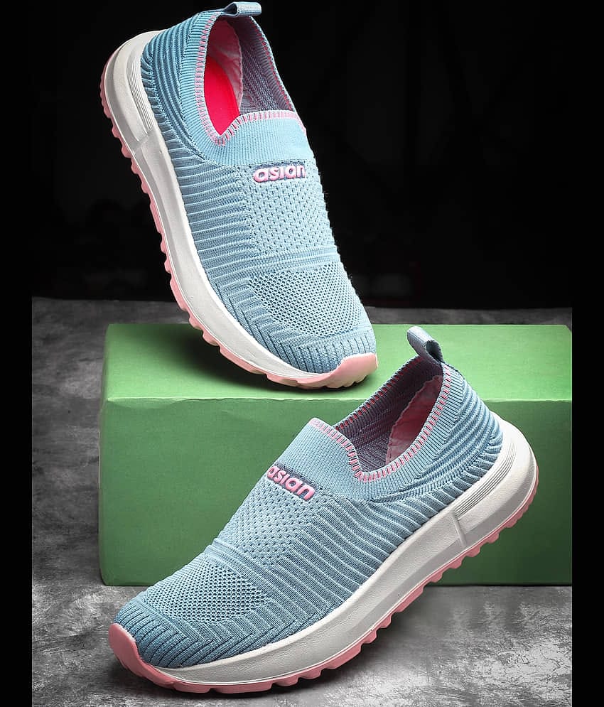 ASIAN Navy Blue Women's Slip On