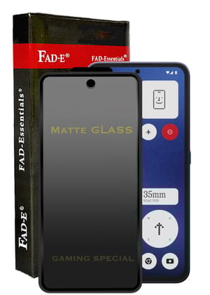 FAD-E Matte Tempered Glass Screen Protector for Nothing Phone 3a / 3a Pro (Matte Transparent)