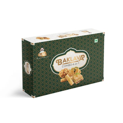 Lal Sweets Baklava 4-In-1 - 650g Lal Sweets Baklava 4-In-1 - 650g