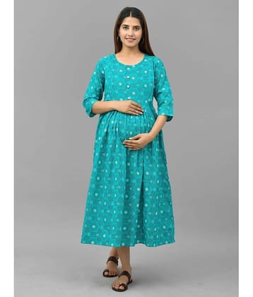 Nevisha Style Multi Color Cotton Maternity Kurta Single