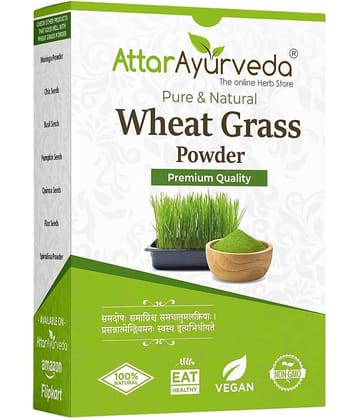 Attar Ayurveda Wheat Grass Powder (100 Gram) | Pure, Preservative free, Non-GMO | Immunity booster