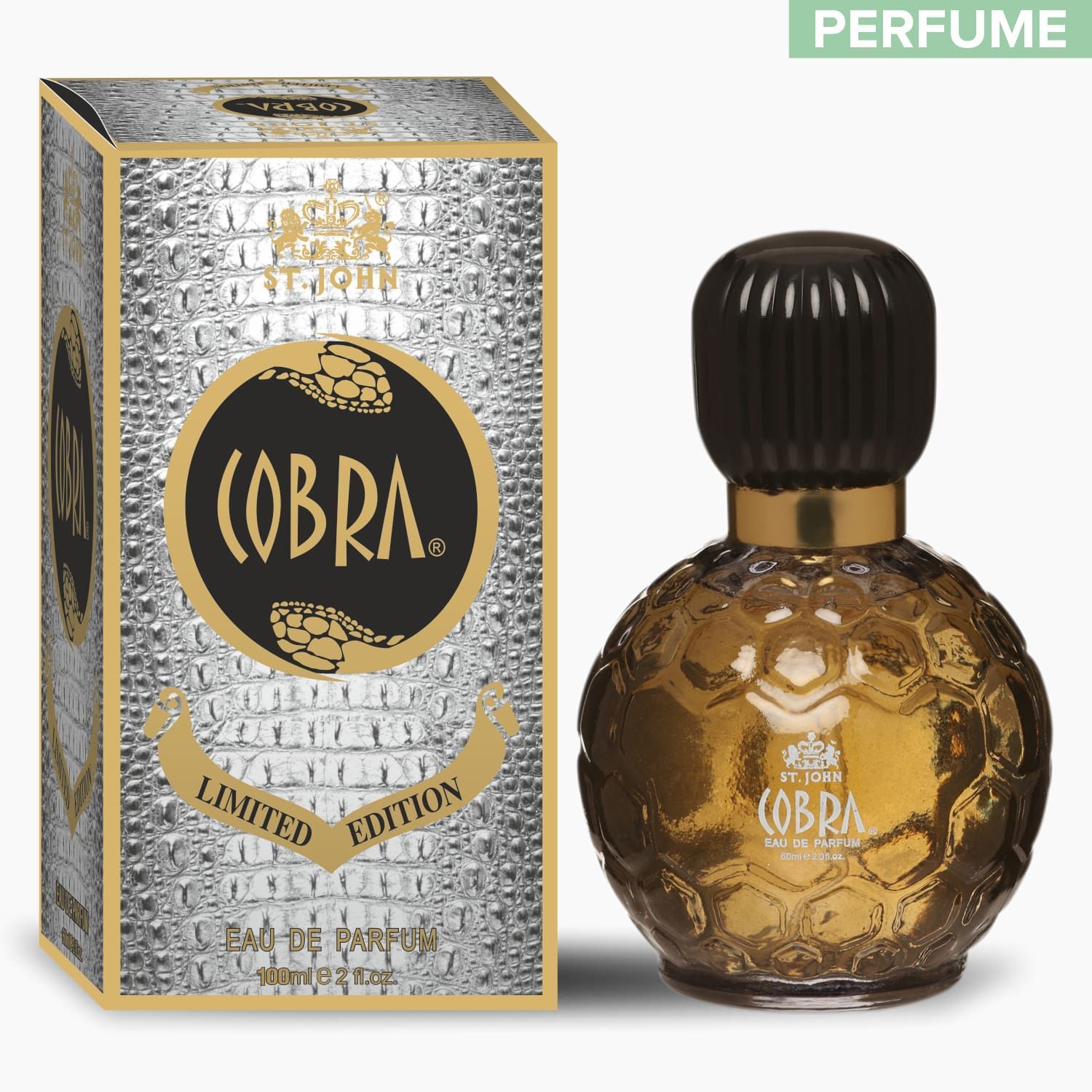 St-John Cobra Limited Edition Long Lasting Perfume , Eau De Parfum  - 100 ML For Men & Women