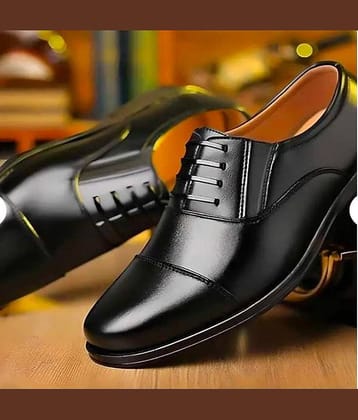 VATELIO Black Men's Derby Formal Shoes