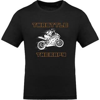 Fastbend Mens Black Printed Cotton Blend Round Neck T-Shirt