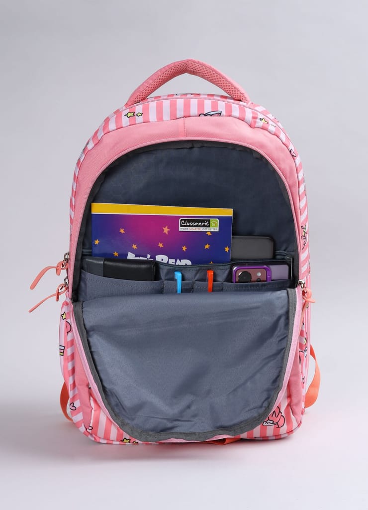 PB Pearlbags Polyester Water Resistant Casual Backpack With Laptop Sleeve For School,college & Office For Boys and Girls,Men & Women