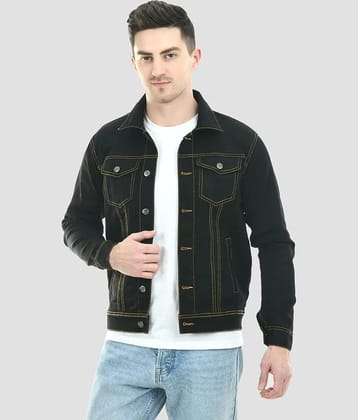 Montrez Denim Men's Denim Jacket - Black ( Pack of 1 )