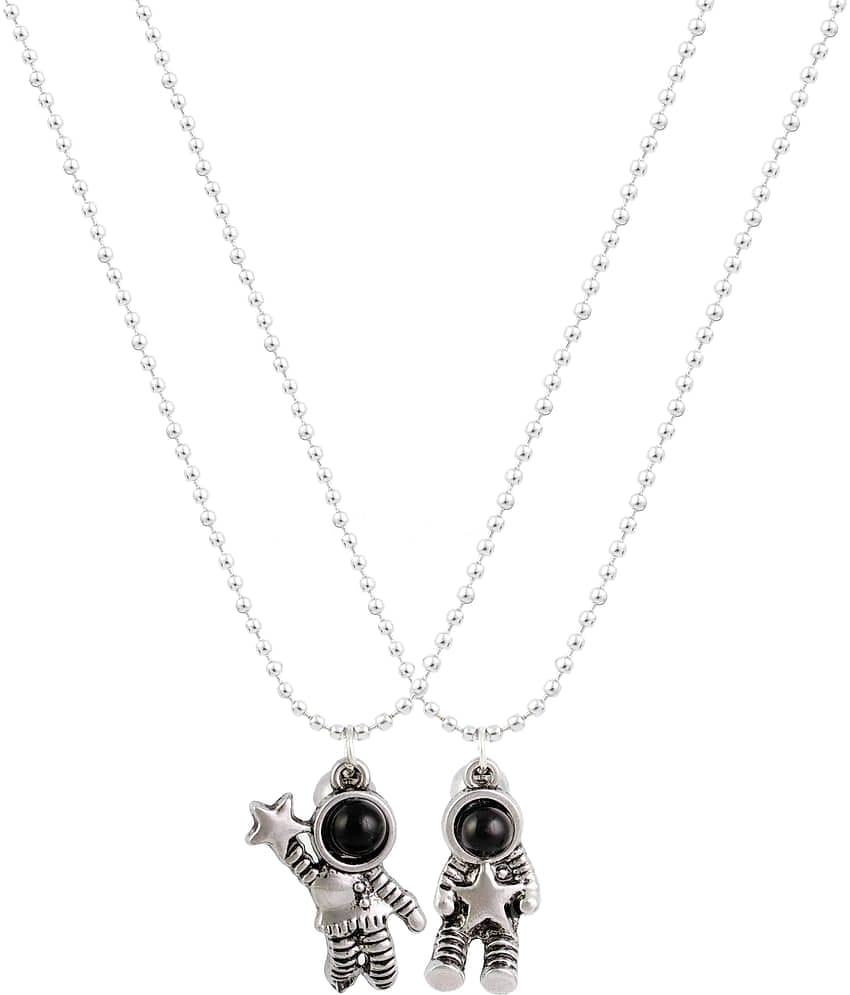 FASHION FRILL - Silver Pendant ( Pack of 1 )