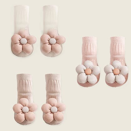 Pack of 3- Flora Socks Combo-0-6 M- S