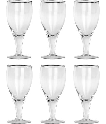 Afast Wine  Glasses Set,  180 ML - (Pack Of 6)