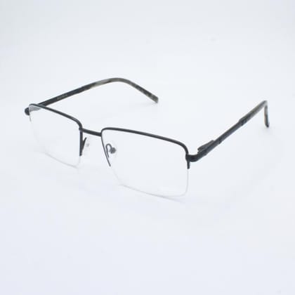 Lensoz Elite X Luxe Half Rim Rectangle - Medium - Black
