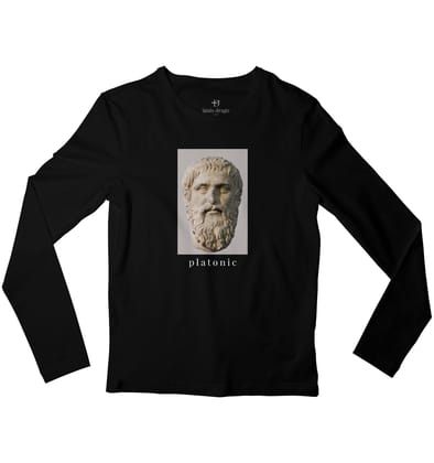 Plato Full Sleeve T-shirt-38 - S / Black