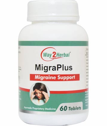 Way2Herbal Migra Plus Tablet 60 No.S Pack of 1
