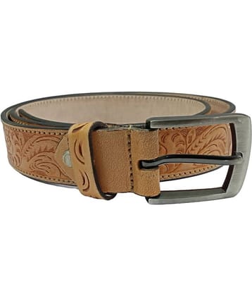 ULTIFAB - Tan Leather Men's Casual Belt ( Pack of 1 )