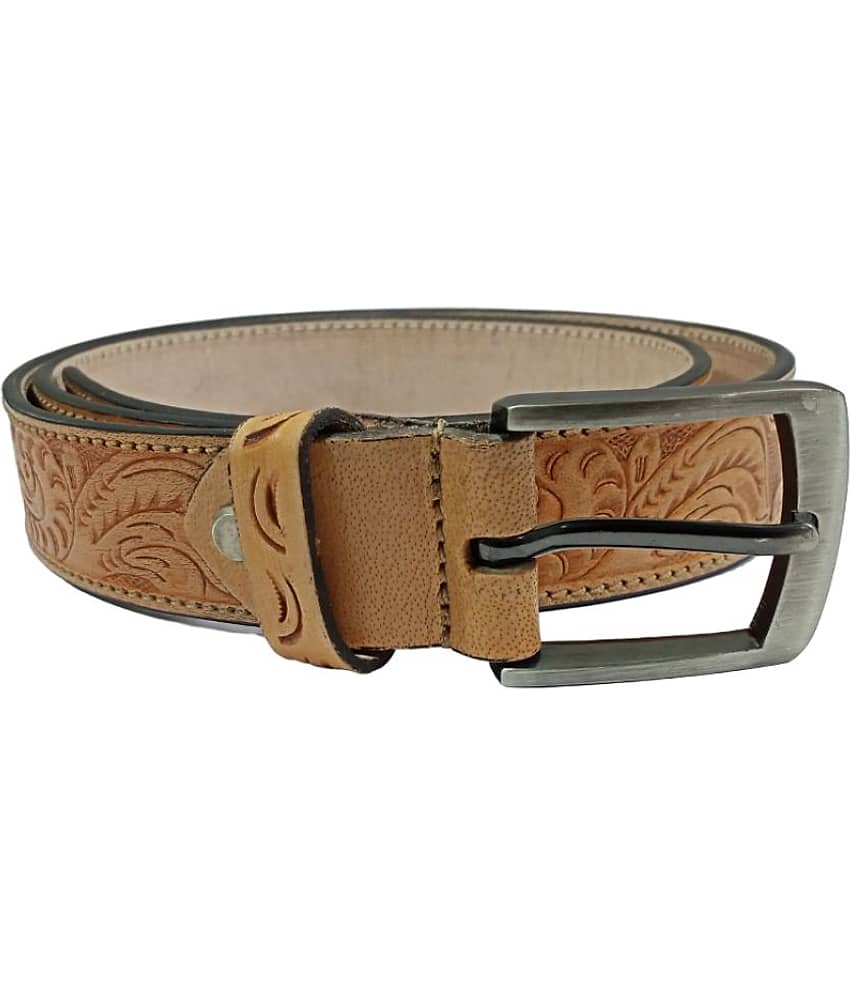 ULTIFAB - Tan Leather Men's Casual Belt ( Pack of 1 )