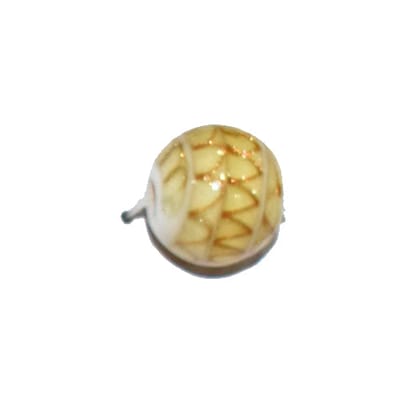 Handmade Fancy Lampwork Glass Beads For Jewelry Making Necklace , Earring and Bracelet (Round) SFL-1169-Per Packet 25 Pcs / 10 MM