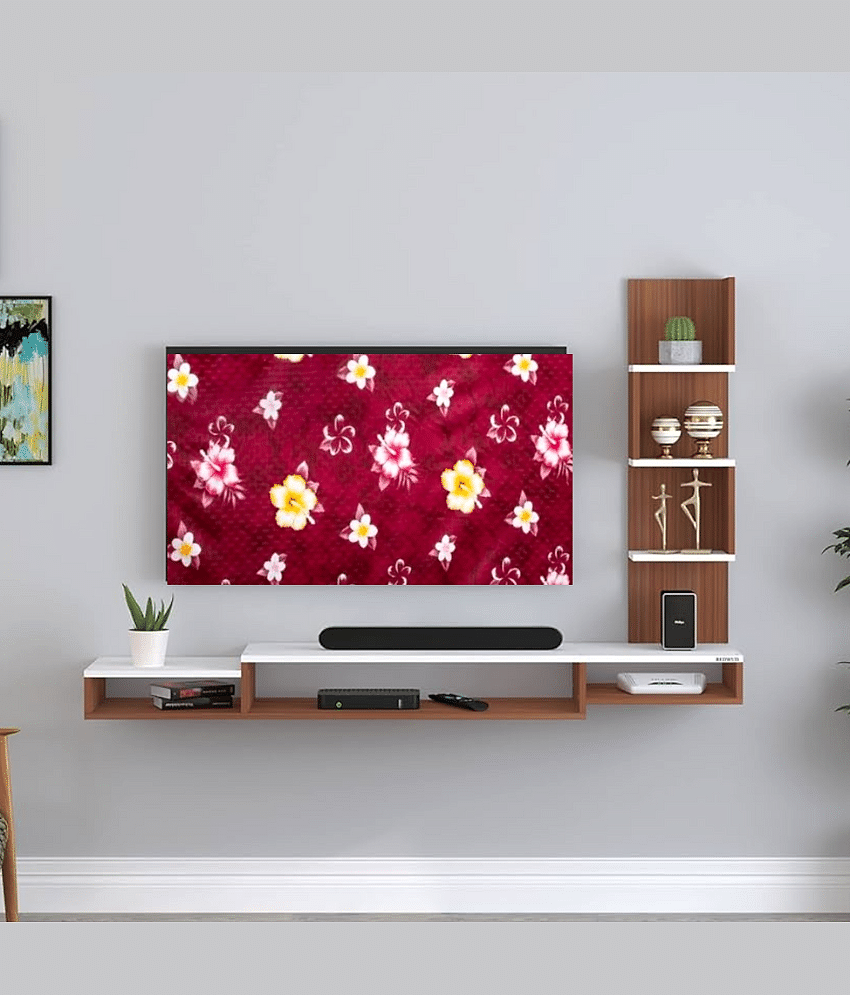 KALRA MAGIC Single Polyester Red TV Cover for Sony 81cm (32 in) LED/LCD TV