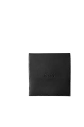Rhodia Boutique Notepad Cover with Square Ruled Notepad - 160 mm x 160 mm-Black
