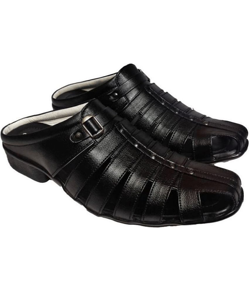 RAGE GAZE - Black  Men's Sandals