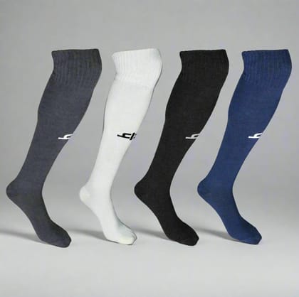 Bamboo Sports Stockings - 4 Pairs-Dark Grey | Black | Blue | Off White