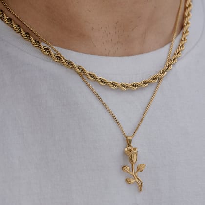 ROSE (GOLD) Pendant+ Chain