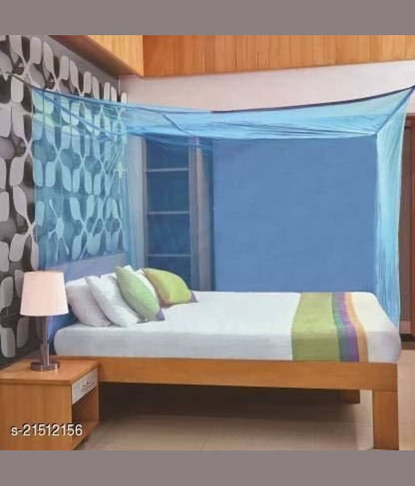 NISSI Queen Purple Plain Mosquito Net, Machardani