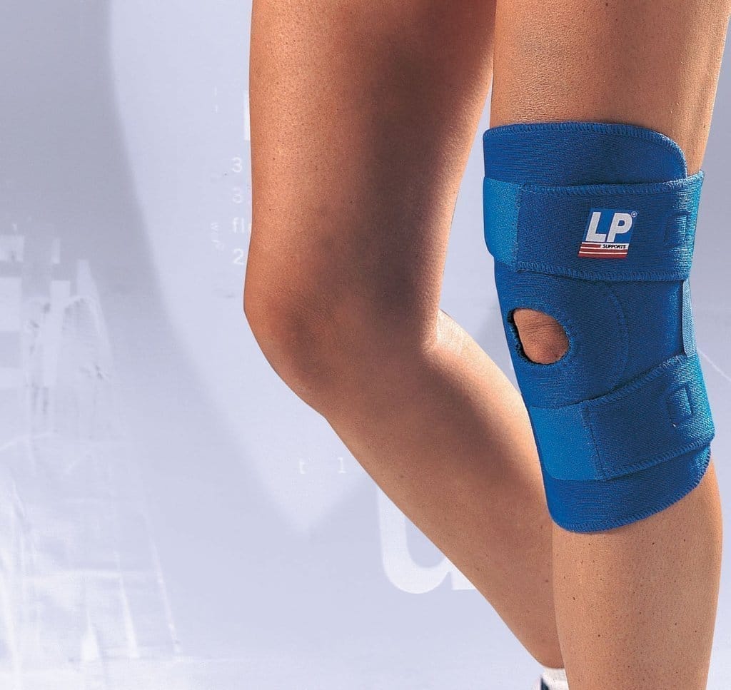 LP SUPPORT Neoprene Supports 758 Open Patella Knee Support,Royal Blue-Free Size