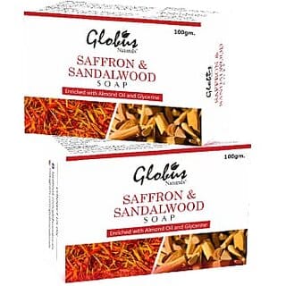 Globus Naturals Sandalwood Soap 100 gm, Set of 2