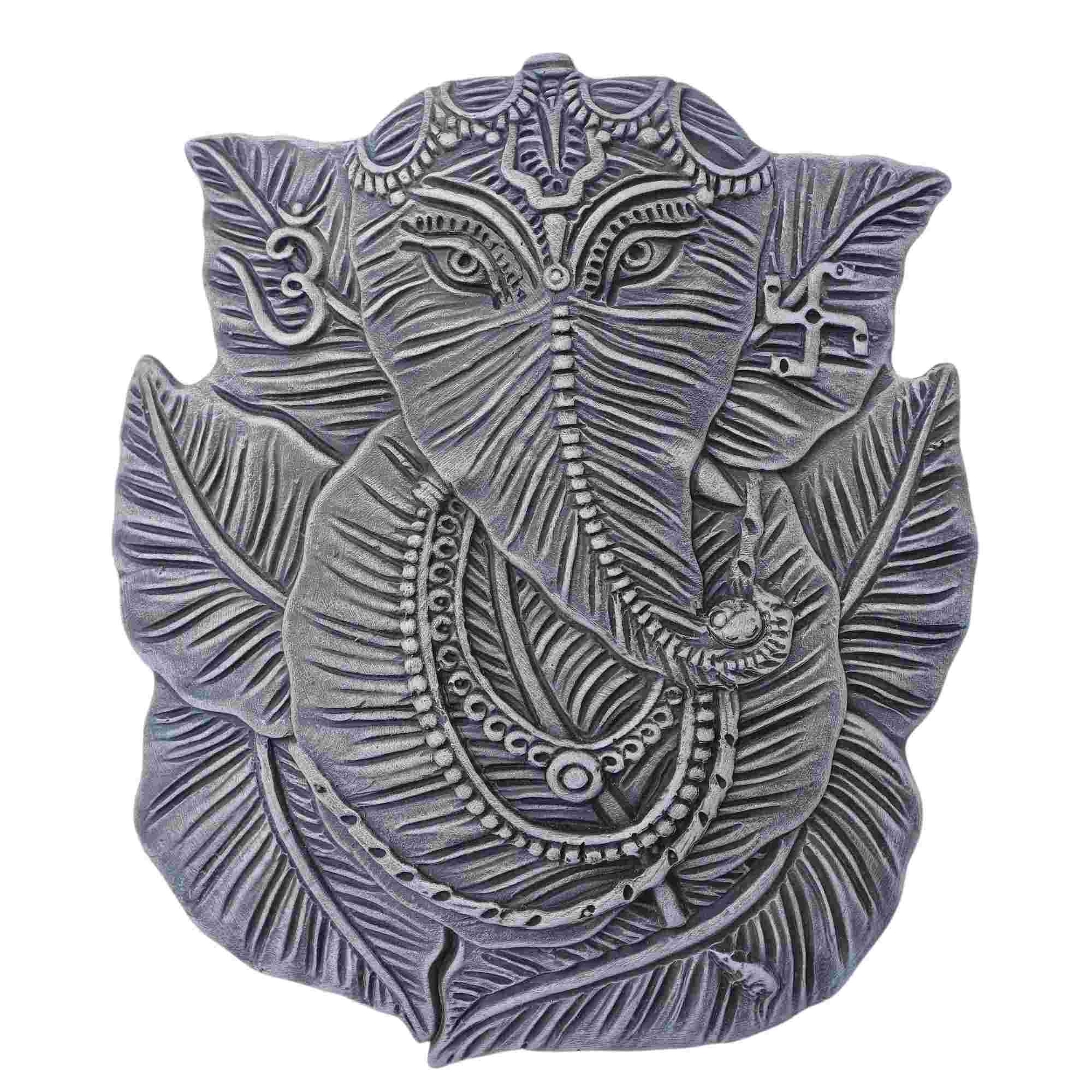 Nature Touch Terracotta Ganesh Wall Hanging Sculpture  Handcrafted Clay Art for Home Decor