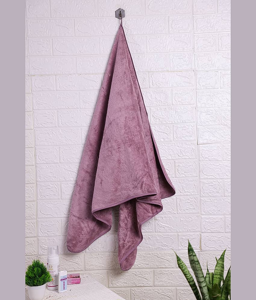 FEZORA Pack of 1 Microfibre 500 -GSM Bath Towel ( Lavender )