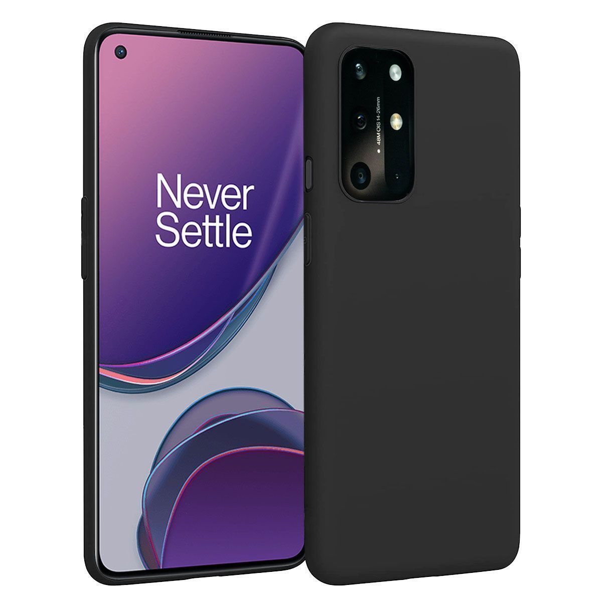 LIRAMARK Liquid Silicone Soft Back Cover Case for OnePlus 8T / 9R