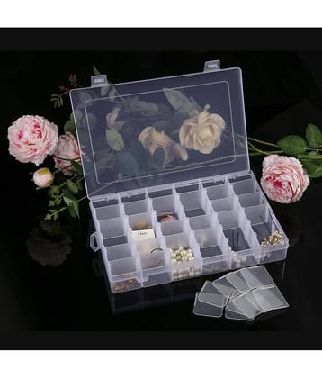 Plastic 36 Grid Removeable Divider For Make Up/Jewellery/Stationery/Cosmetic Multi Purpose Storage Box