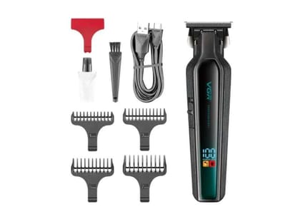 VGR V-930 Professional Trimmer 360 min Runtime 5 Length Settings (Green, Black)