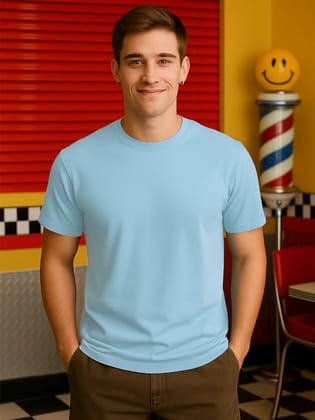 Classic Crew in Sky Blue-S