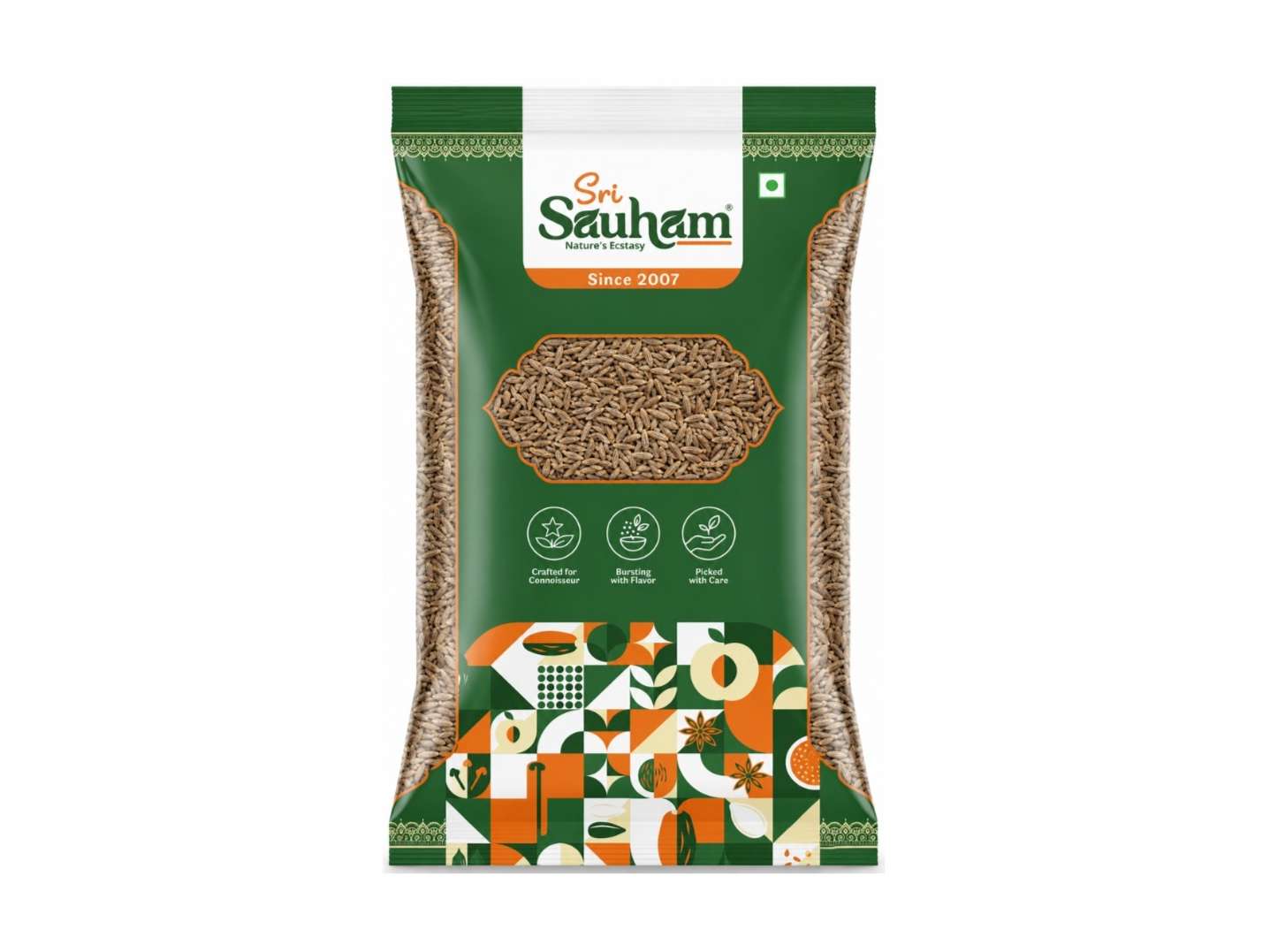 Sri Sauham Premium Jeera, Cumin Seeds - 200g