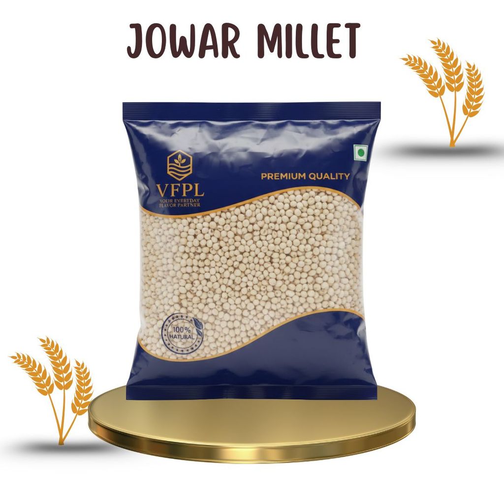 VFPL | Premium Jowar (500 gm) (Sorghum) Grains | 100% Natural & Gluten-Free Millet | Rich in Fiber & Protein | Ideal for Rotis, Porridge & Healthy Meals