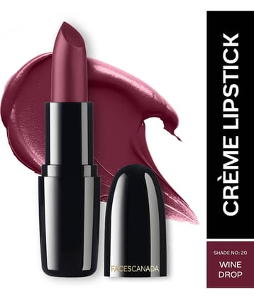 FACES CANADA Weightless Creme Finish Lipstick - Wine Drop 20 (4g)