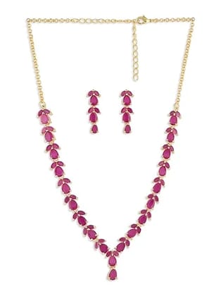 Stunning Ruby Necklace Set