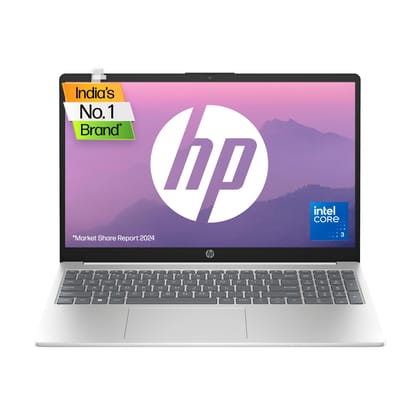 HP Laptop 15, Intel® Core™ 3 100U,15.6-inch(39.6 cm),FHD,Anti-Glare,8GB DDR4,512GB SSD,Dual Speakers,Windows 11,Natural Silver,1.65 kg,s15-fd1095TU HP Laptop 15, Intel® Core™ 3 100U,15.6-inch(39.6 cm),FHD,Anti-Glare,8GB DDR4,512GB SSD,Dual Speakers,Windo
