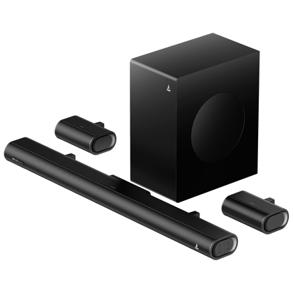 boAt Aavante Prime 5.1 5000DA | 500W 5.1 Channel Soundbar with Dolby Atmos, Bluetooth v5.3 & Master Remote boAt Aavante Prime 5.1 5000DA | 500W 5.1 Channel Soundbar with Dolby Atmos, Bluetooth v5.3 & Master Remote - Premium Black