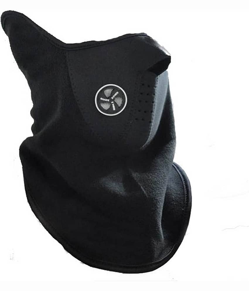 AKSMIT Black Solid Others Bike Face Cover Free