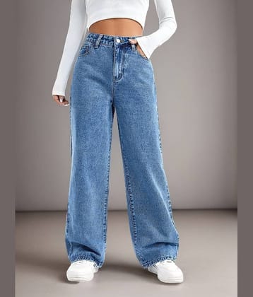 Kashian - Blue Denim Relaxed Fit Women's Jeans ( Pack of 1 )