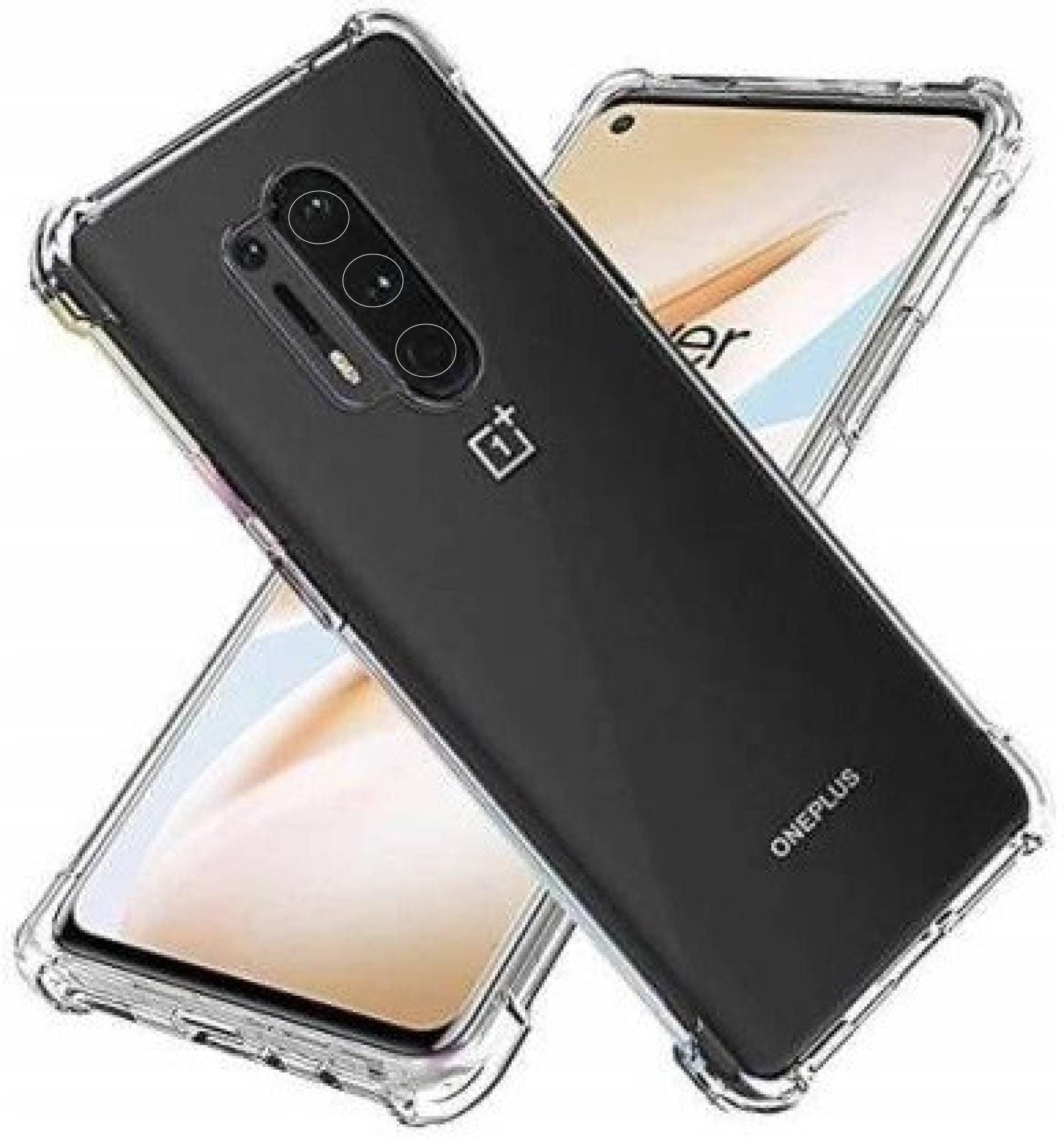 PLUGTECH TPU Ultra Hybrid Clear Camera Protection Back Cover Case for OnePlus 8 Pro
