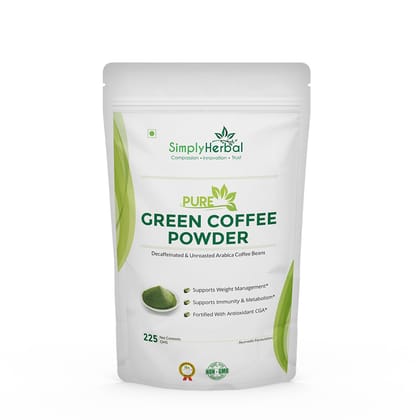 Simply Herbal Green Coffee Beans Powder  – 225grm