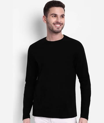 Inner Element Pack of 1 Cotton Regular Fit Men's T-Shirt ( Black )
