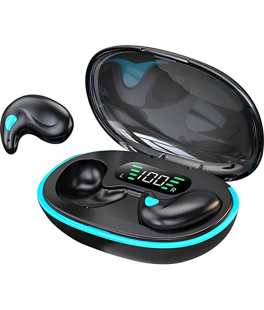 VERONIC S55 OWS Bluetooth Open Ear Wireless Sleeping Earbuds, BT5.4 Headphones, Button Control & Type-C Fast Charging, ENC Call Noise Reduction, Ideal for Sleeping, Meditation and Entertainment.