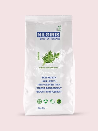 Two Leaf One Bud Nilgris Blue Tea - Teasane - Rosemary 100 Gms