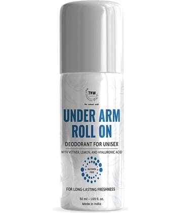 TNW - The Natural Wash Underarm Roll,On With Hyaluronic Acid And Vetiver For Unisex, 50Ml