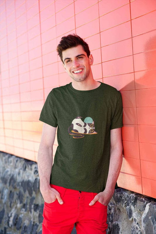 Round Neck T-Shirt (Men) - Clawful Nap (11 Colours)
