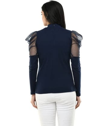 SAAKAA Women's Net Regular Top ( Navy )