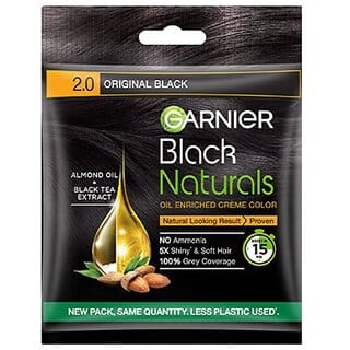 Garnier Black Naturals Original Black Creme Hair Color - 40ml